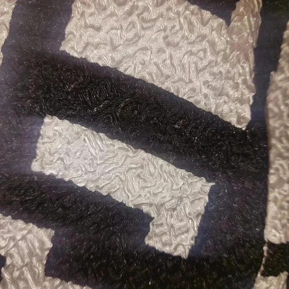 ALLISON DAILEY 3/4 SLEEVE Black & White Print Jacket Women's Size 8p - Picture 6 of 7